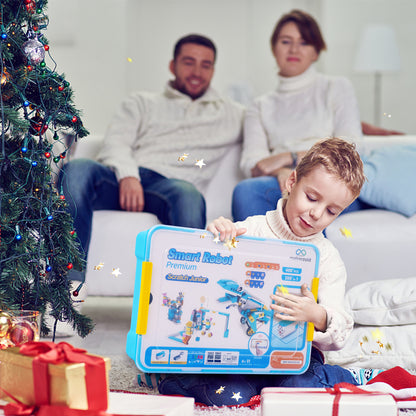 makerzoid 200-in-1 Scratch Jr Coding Robot Kit - STEM Smart Robot Premium Educational Toy - Junior Programming Learning Kit - DIY Robotics Kit for Kids