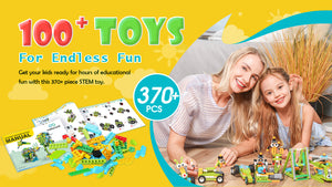 Makerzoid MACHINIST 100-in-1 Building Robot Toys STEM Educational Robotics Kit Learning Kit, Building Blocks Toy for Kids
