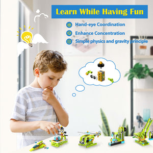 Makerzoid STEAM Building Blocks 100 in 1 Building Set, Educational Toys for Boys and Girls, Gift for Kids 6+ Yeas Old