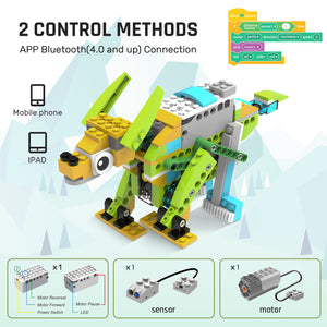 Makerzoid STEAM Programming Building Blocks Robot Master (Standard), 100 Models in 1 Set, Coding Educational Toy Set for Boys and Girls 6+ Years Old